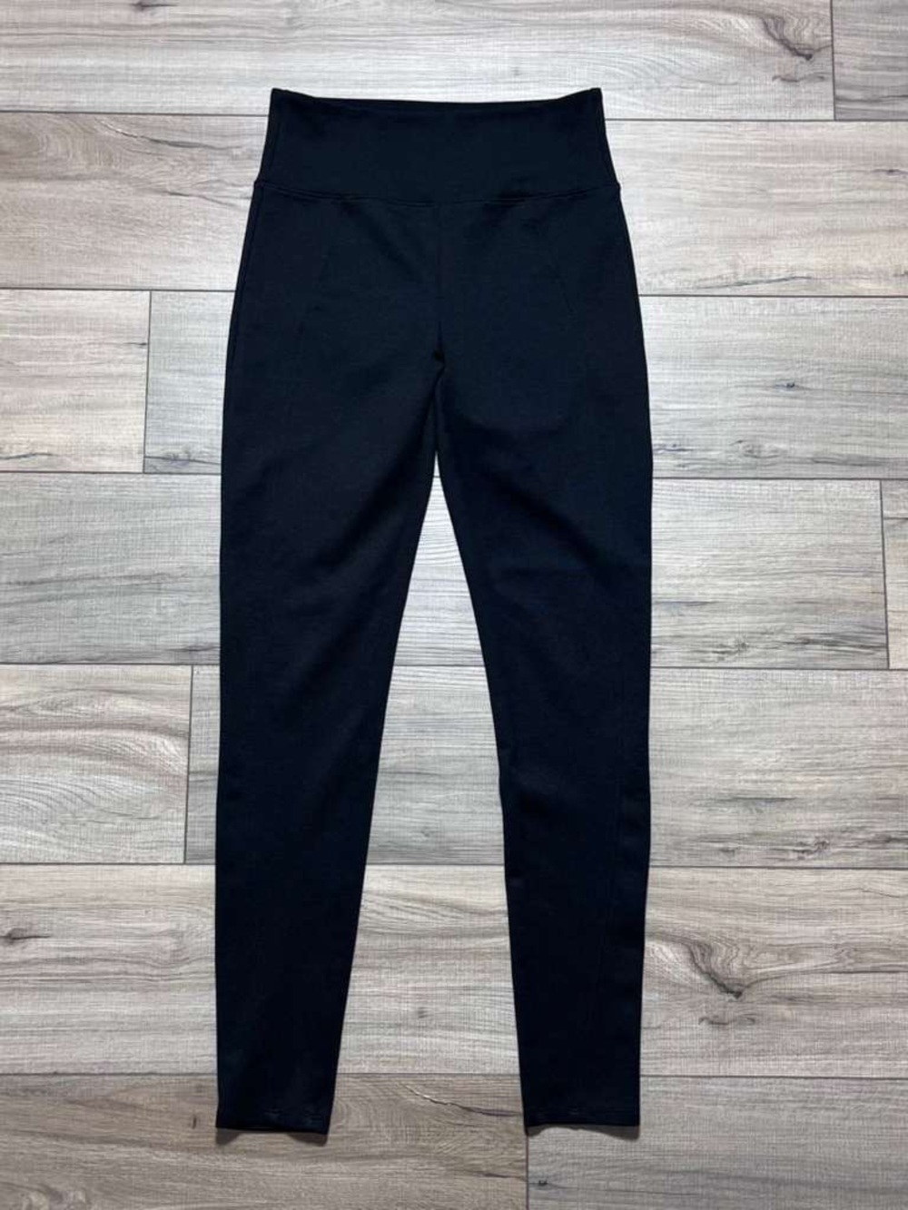 Assets by Spanx Womens Ponte High Waisted Shaping Leggings Size Medium Black
